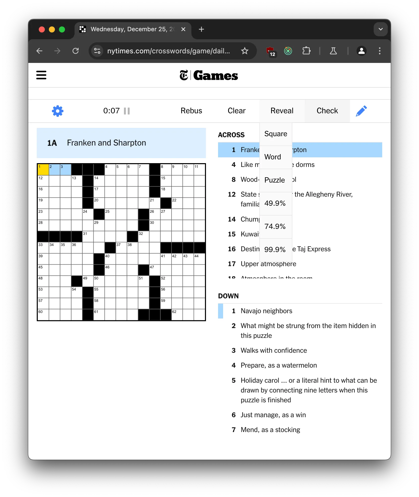 New crossword reveal